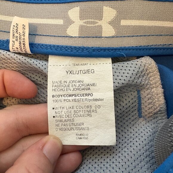 Under Armour Golf Shorts Youth Preppy Boys Blue Size XL - Picture 8 of 10